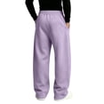 thumbnail image 4 of Mens Sweatpants Casual Wide Leg Elastic Waist Joggers For Men Loose Fit Athletic Drawstring Straight Leg Swaet Pants, 4 of 4