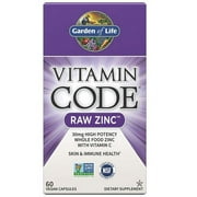 Garden of Life Vitamin Code Zinc Capsules, 30mg, 60 Ct