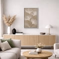 thumbnail image 5 of Framed Canvas Print Minimalist White Ginkgo Leaves Botanical Wall Art Neutral Modern Nature Decorative for Living Room Bedroom - 24"x36" WHITE, 5 of 8