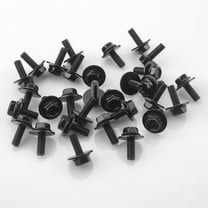 M6 Bolts 30X 1.0x17mm Loose Washer Hex Head SEMS Body Screws, Transmission Pan Bolts, Oil Pan Bolt with 18mm Washer,M6 Screws for Toyota,Subaru,Dodge & More,Replaces OEM 11508930 71315-122382A