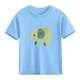 thumbnail image 4 of Blusas y camisas de manga corta con cuello redondo para niños Camiseta de verano de manga corta estampada para niñas Jersey elegante de cuello redondo para niñas Top de algodón para niños, 4 of 6