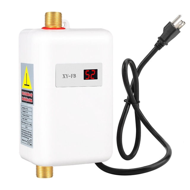 Tankless Instant Hot Water Heater,110V 3000W Mini Electric Tankless
