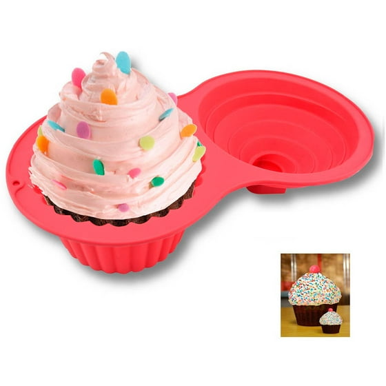 Sorbus Jumbo Cupcake Mold Silicone Cake Mold, NonStick, Easy To Clean