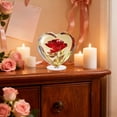 thumbnail image 5 of Uutvery 2D Heart Acrylic Rotating Standing Sign, Desktop Decoration for Living Room Bedroom, Valentine’s Day Holiday Inspirational Decor, Multicolor Ornament, 3.94x1.97 Inches, 5 of 7