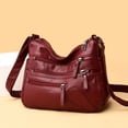 thumbnail image 4 of Bolsos para mujeres de mediana edad y mayores, mochilas de cuero suave para mujeres, bolsos de hombro de gran capacidad, bolsos para madres de mediana edad y mayores, diseño moderno y práctico., 4 of 6
