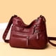 thumbnail image 3 of Bolso de mujer de piel lavada, estilo coreano, bolso de hombro de piel suave, gran capacidad, para mujeres de mediana edad, 3 of 6