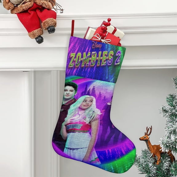 zombies Ultra soft velvet Christmas socks, Large Super Soft Christmas Stockings For Christmas Xmas Tree Holiday Fireplace Family Decor Gifts