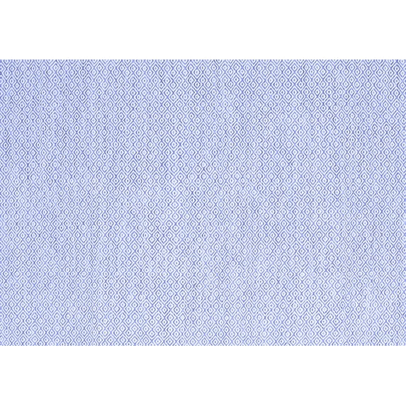 Ahgly Company Machine Washable Indoor Rectangle Solid Blue Modern Area Rugs, 3' x 5'