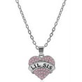 thumbnail image 2 of Big Sister & Little Sister Birthday Gifts, Sister Heart Necklace Gift Set of 2, Big Sis Lil Sis Jewelry Gifts for Teens, Women (Pretty Pink), 2 of 6