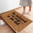 thumbnail image 4 of House Entry Welcome Doormat Interesting Monogrammed Floor Mat Text Retro Style Mat Thick and Non-Skid Modern Style Aartistic Floor Mat Yard Decor Holiday Decor, 4 of 5