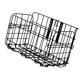 thumbnail image 4 of Cesta de alambre plegable para manillar de bicicleta, capacidad de carga de 30 kg, accesorio de 13,4 x 7,6 x 8,8 pulgadas, cesta de carga resistente y, 4 of 8