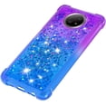thumbnail image 6 of for Xiaomi Redmi Note 9 5G Case, Creativity Clear Quicksand Glitter Flowing Liquid Floating Soft TPU Case w/Stand Bling Diamond Sparkle Phone Cover for Xiaomi Redmi Note 9 5G JB Purple Navy, 6 of 7