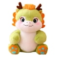 thumbnail image 3 of Precioso juguete de dragón del año 2024, mascota del dragón, muñeco suave y encantador adorno de dragón 2024 Verde, 3 of 9