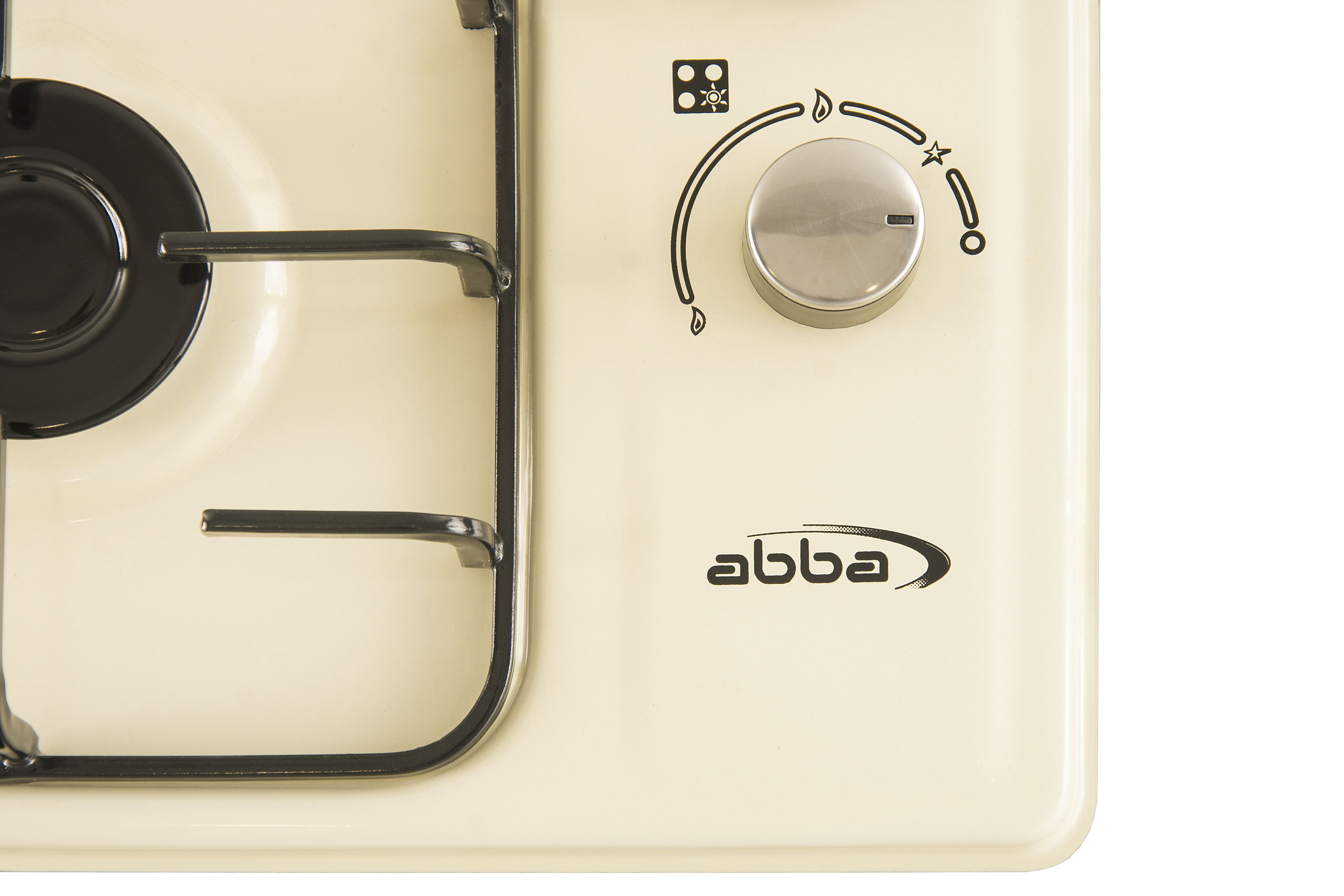 ABBA Retro Gas Cooktop 24-inch with 4 Burners - Cream Color