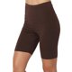 thumbnail image 4 of Puntoco Polainas De Color Sólido A La Moda Para Mujer, Pantalones Casuales De Cinco Piernas Para Yoga, Marrón L, Regalo Para Mujer, 4 of 9