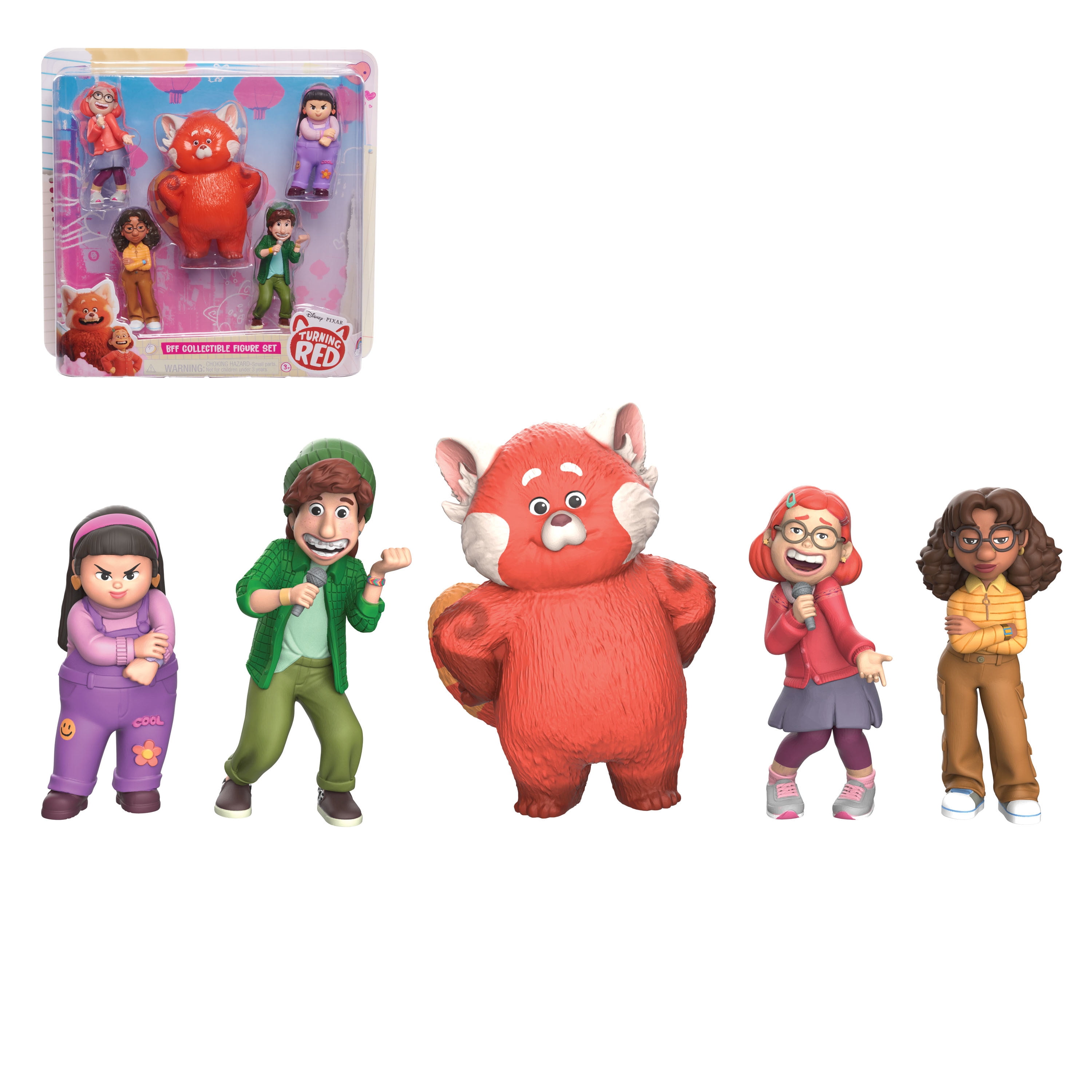 Disney and Pixar Turning Red BFF Collectible Figure Set, Kids Toys for Ages 3 up