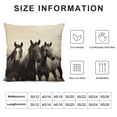thumbnail image 5 of GOSMITH  Throw Pillow Covers African Animals Running Horse Waist Horses Pillow Cases Realistic Horse Eyes Simplin Animal Armchair Cushion Cover Home Decor Pillowcases, 5 of 5