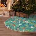 thumbnail image 5 of Sikiie Mushrooms and Flowers Nativity Christmas Tree Skirt, Jesus Christian Winter Holiday Tree Mat Decoration(30-48IN), 5 of 6