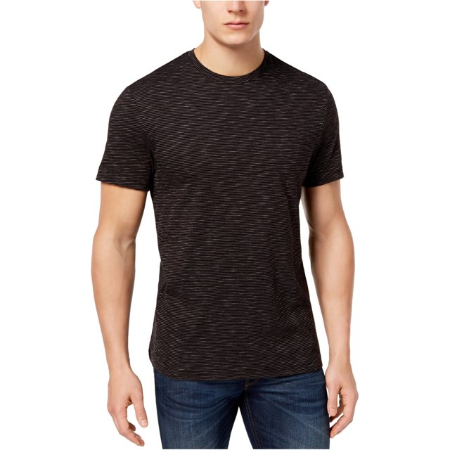 Camiseta básica con rayas texturizadas para hombre de Club Room, azul, grande