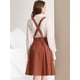 thumbnail image 5 of INSPIRE CHIC Vestido General De Cintura Elástica Con Tirantes Y Tirantes Para Mujer marrón M, 5 of 6