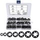 thumbnail image 1 of Universal Lock Washers Lock Washer M3 M4 M5 M6 M8 M10 M12 Quick Push In Fasteners Assortment Kit With Box Black 340 Pieces, 1 of 1