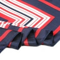 thumbnail image 4 of INSPIRE CHIC Women's Stripes Print Square Kerchief Neck Scarf Wrap Bandana Dark Blue Red White, 4 of 5
