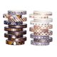 thumbnail image 2 of Juego de 20 rollos de cinta Washi fina de lámina dorada Washi decorativa, 2 of 8