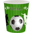 thumbnail image 2 of Vasos de papel de fútbol, ​​vasos de fiesta de fútbol desechables de 9 onzas para bebidas frías y calientes, vasos de papel duraderos para niños, tema deportivo de fútbol JAMW Sencillez, 2 of 4