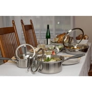 CookCraft 8-piece Luxury Collection Cookware Set with 1.5-qt Sauce Pan, 3-qt Sauce Pan, 8-qt Stock Pot and 12-in Dual Handle Casserole