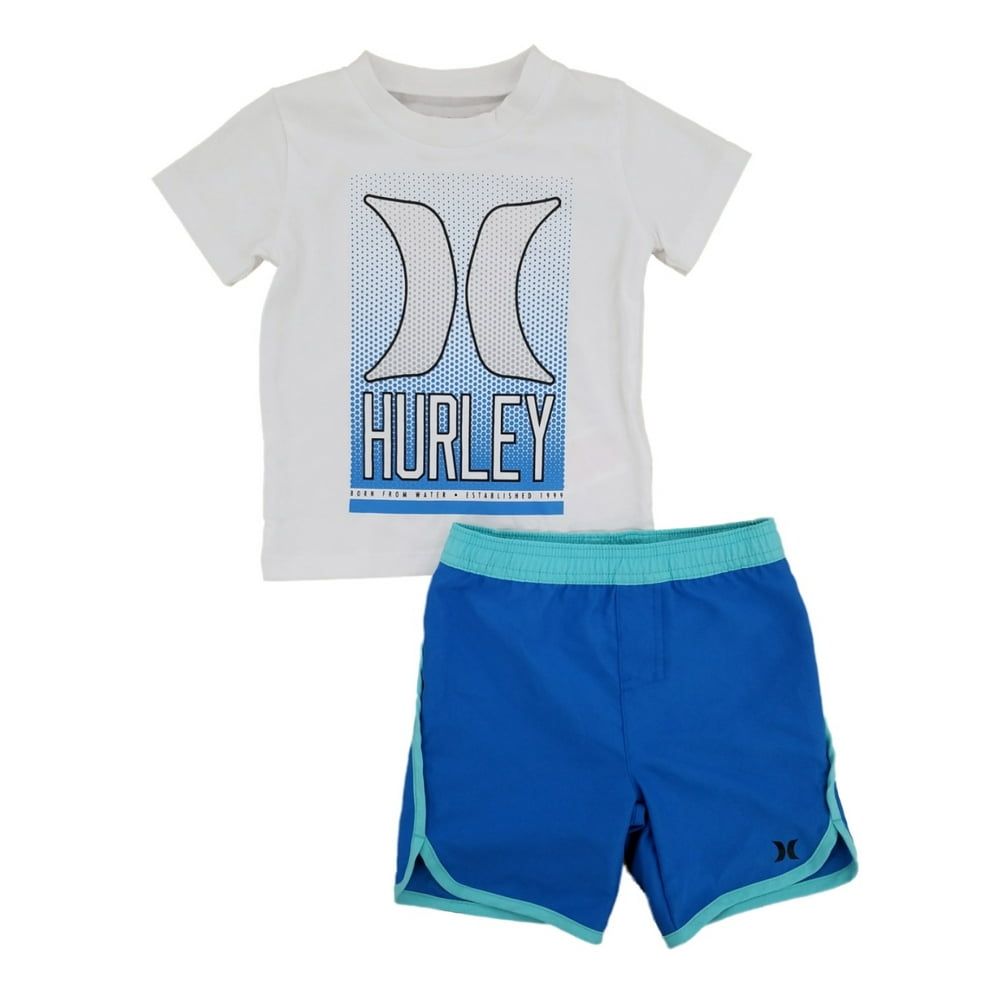 Hurley - Hurley Toddler Boys 2-Piece Graphic T-Shirt & Shorts Set ...