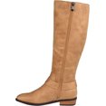thumbnail image 3 of Women's Journee Collection Winona Extra Wide Calf Knee High Boot Tan Distressed Faux Suede 10 M, 3 of 6