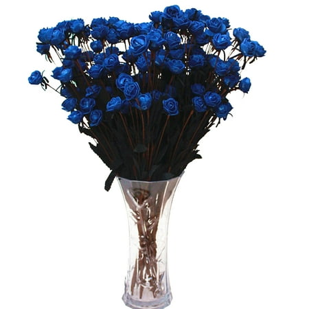 - JOYFELL 15 Stems Artificial Fake Full Blooming Rose Flower Bouquet Home Office Decoration Country Style