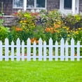 thumbnail image 1 of Plastic Picket Garden Fence Edging for Lawns, Flowerbeds and Plant Borders, Modular Decorative Yard Fence with Easy Installation, Durable Weather-Resistant Material, 1 of 8