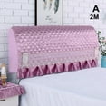 thumbnail image 2 of Stretchable Headboard Covers Dustproof Thickened Full Coverage Bed Head Covers(Purple A 2M), 2 of 2
