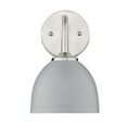 thumbnail image 4 of Yep by Golden Lighting Zoey 1-light Wall Sconce in Pewter and Matte Black shade, 4 of 7