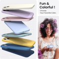 thumbnail image 4 of Compatible with iPhone 14 Case 6.1, Slim Liquid Silicone 3 Layers Full Phone Covered Soft Gel Rubber Case Protective Phone Cover 6.1 Inch-Baby Blue, 4 of 12