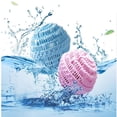 thumbnail image 1 of Juego de bolas de lavandería, bola de lavandería ecológica para lavadora, alternativa al detergente para ropa totalmente natural, el hogar se puede reutilizar 2000 lavados (2 bolas, rosa, azul), 1 of 5