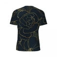 thumbnail image 6 of T Shirt For Men Elegant Gold Roses Running Floral Print Trendy Cool T-Shirts Men Street Style Tee Sh, 6 of 7