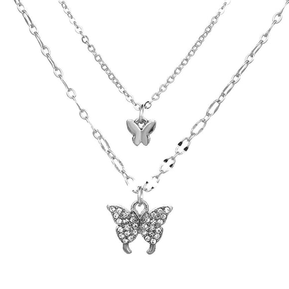 Bradem Liquidation! Collier Papillon Personnalisé Minimaliste et à la Mode pour Femmes Colliers pour Femmes Adolescentes Collier pour Femmes Bijoux en Or Tendance Cadeaux pour Femmes, A