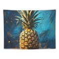 thumbnail image 5 of Leisuo Flickering Pineapple Tapestry Wall Hanging for Living Room Decoration Wall Tapestry Wall Decoration Tapestries for Bedroom Aesthetic Wall Decor Tapestries for Dorm Room background Painting, 5 of 6