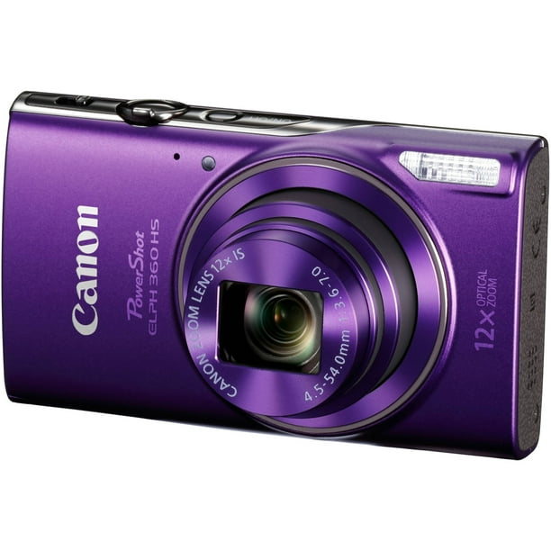 Canon PowerShot ELPH 360 HS Digital Camera (Purple)
