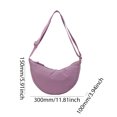 thumbnail image 2 of Bolso acolchado con bola de masa para mujer bandolera cruzada de Color sólido bolso de hombro de nube a la moda correa ajustable para viajes al aire libre, 2 of 9