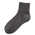 thumbnail image 1 of B91xZ Crew Cut Work Socks for Men Moisture-Wicking with Odor Control,Gray One Size, 1 of 3