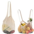 thumbnail image 4 of Mesh Bag String Shopping Bag Long woven mesh shopping bag Strap Handbag Reusable Fruit Storage Handbag Totes Net Bag, 4 of 9