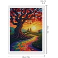 thumbnail image 2 of Diamond Art Kits for Adults - Sunset Tree Vibrant Pathway Landscape 5d Diamond Painting for Adults, Diamond Art for Adults Beginners, Frameless Diamond Painting Kits for Adults for Home Wall Decor, 2 of 7