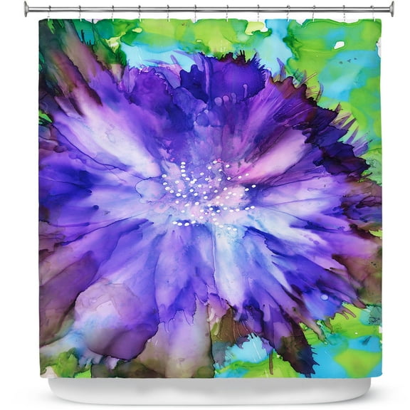 Shower Curtains 70" x 73" from DiaNoche Designs by Shay Livenspargar - Floral Explosion