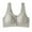 Gray, variant on Ladies Bra,Stay Put Plus Sizes Evolution Wirefree Bralette Beige XXXXL