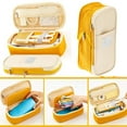 thumbnail image 1 of Aqestyerly Trousse à Crayons à Grande Capacité avec Fermeture Éclair, Toile, Couleurs Assorties, 1 of 6