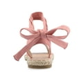 thumbnail image 4 of Journee Womens Emelie Espadrille Flat Sandals, Widths Available, 4 of 10