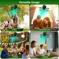 thumbnail image 3 of FENGFAN 3-in-1 Camping Fan LED Lantern 10400mAh Rechargeable Portable Hanging Tent Fan Green 1Pack, 3 of 10